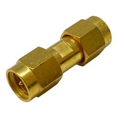 SMA (m) To SMA (m) Gold Coaxial Converter Adapter Huber Suhner 18GHz