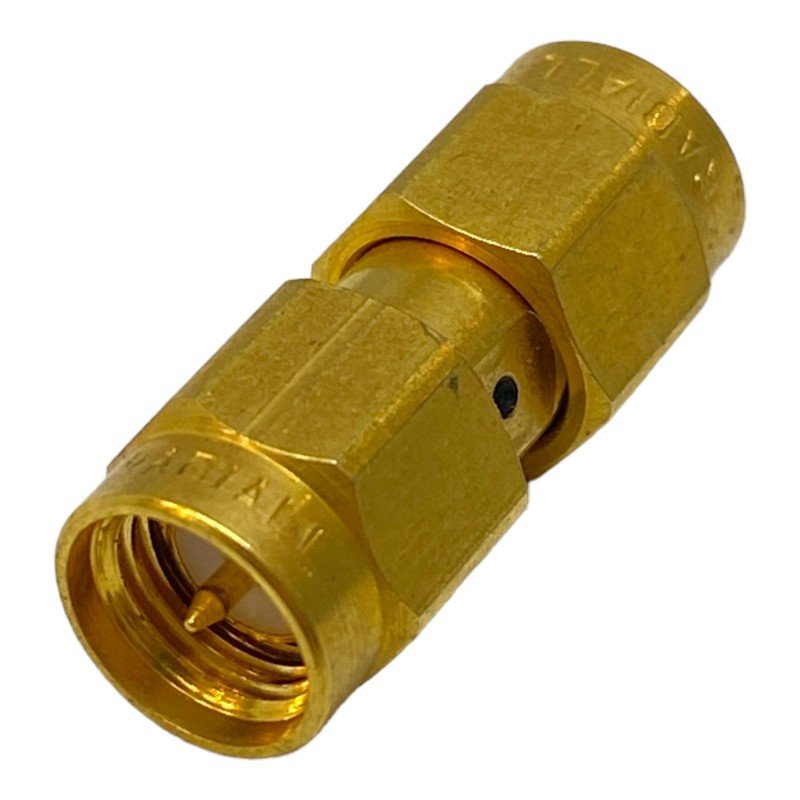 SMA (m) To SMA (m) Gold Coaxial Converter Adapter Radiall 18GHz