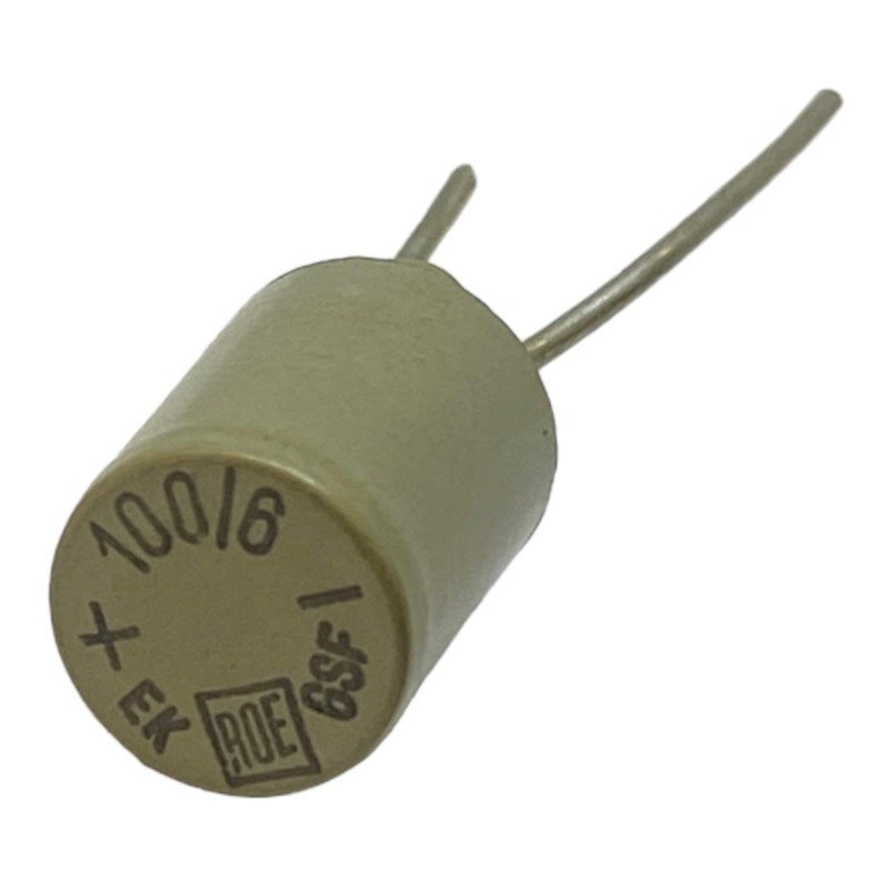 100uF 6V Radial Electrolytic Capacitor EK ROE 12x8mm