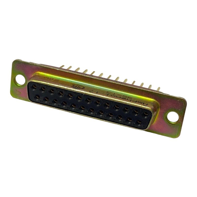 DB25SF179A DB25S Amphenol 25 Position D-sub Female Connector Socket Panel Mount 2.76mm Pitch