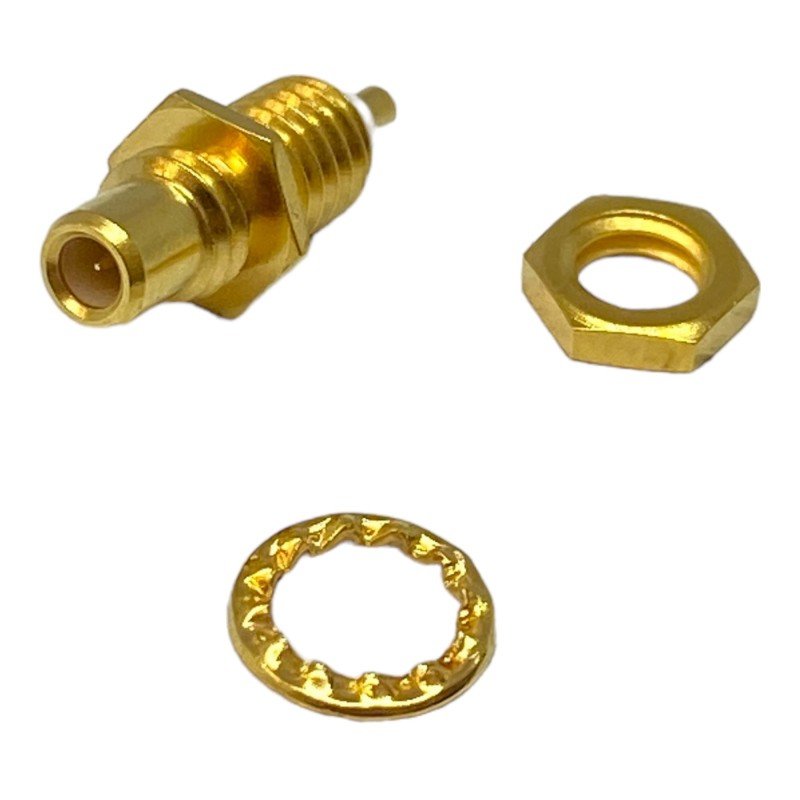 196-2915 SMC (m) Straight Through Hole Coaxial Connector RS