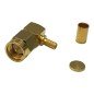 J01150A0071 Telegartner SMA (M) Right Angle Coaxial Connector For Semi Rigid Cable 18GHz