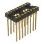 DIP/DIL IC Socket Chip Socket Holder Gold Plated 16Pin 16Position DIL31603GG BDE