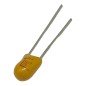 4.7uF 25V Radial Polarized Tantalum Capacitor Yellow Color