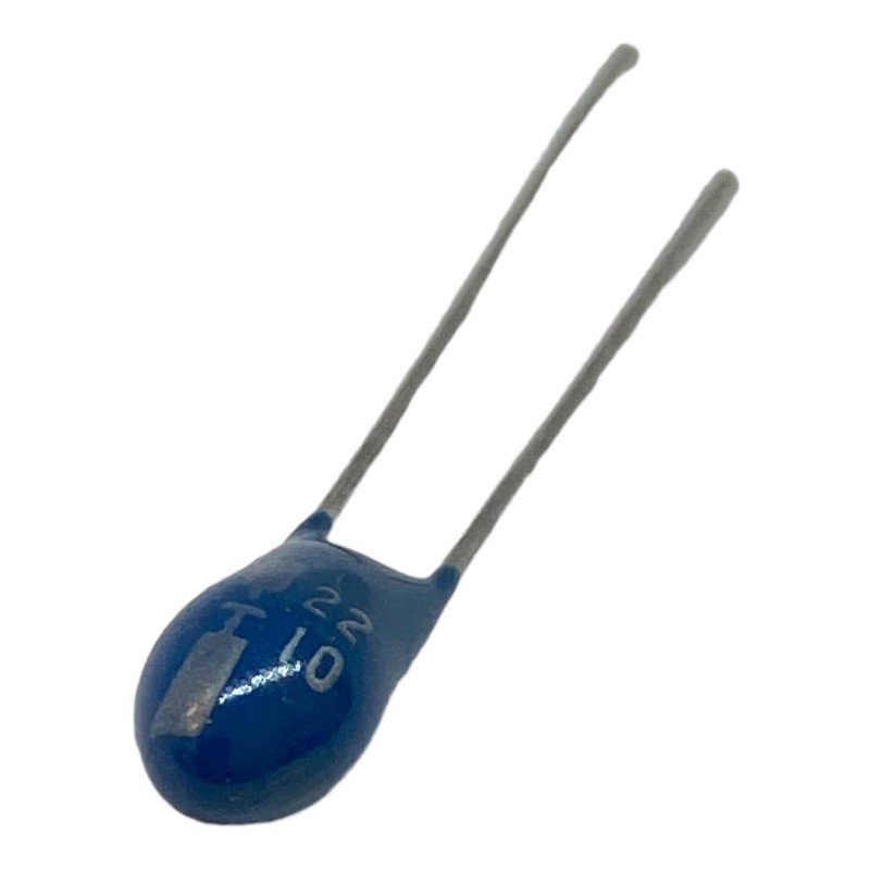 22uF 10V Radial Polarized Tantalum Capacitor Blue Color