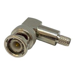 BNC (m) Coaxial Connector Right Angle For RG59 Cable