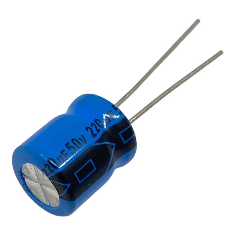 220uF 50V Radial Electrolytic Capacitor Lelon 13x10mm