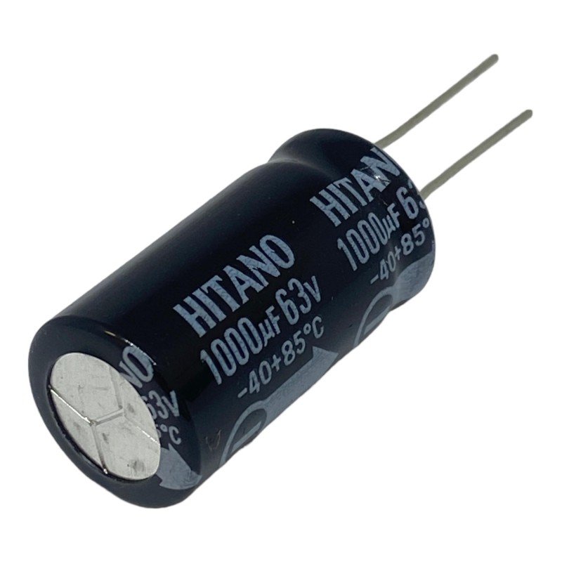 1000uF 63V Radial Electrolytic Capacitor Hitano 32x16mm