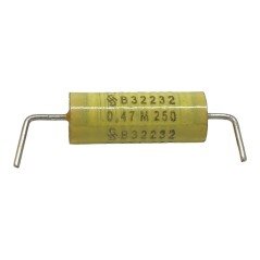 0.47uF 470nF 250V Axial Film Capacitor B32232 Siemens 18x7mm