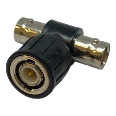 Tee BNC (m) To 2x BNC (f) Insulated Coaxial Converter Adapter For RG58AU/CU Cable 453-319 RS