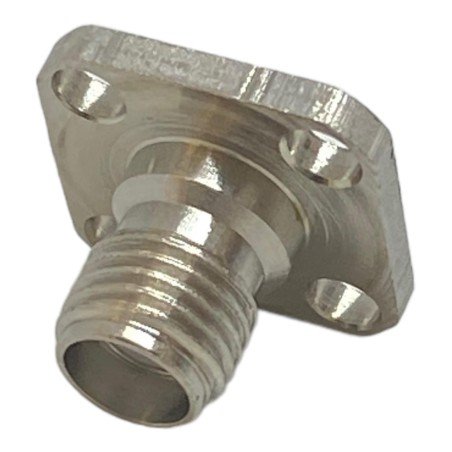 SMA (F) 4 Hole Flange Panel Mount Coaxial Connector 6540-42-2 EMC