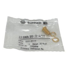 22SMA50-0-4/111 Huber Suhner SMA (F) Straight Bulkhead Jack Coaxial Connector