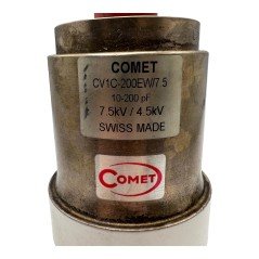 10-200PF 4.5KV / 7.5KV VACUUM VARIABLE CAPACITOR COMET CV1C-200EW/7.5