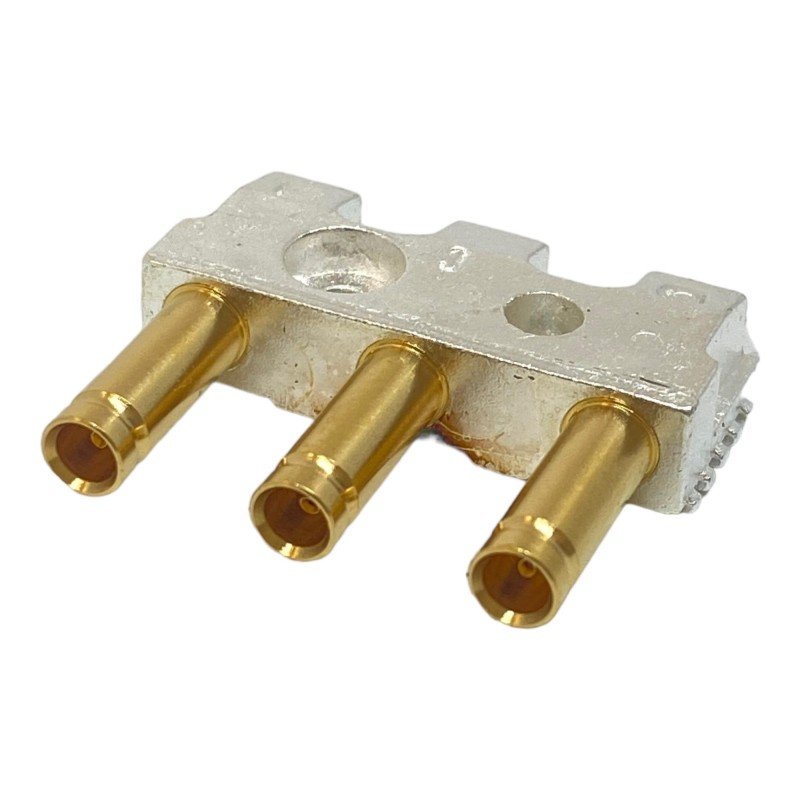 1.0/2.3 Triplex 3 Position Female SMD Coaxial Connector