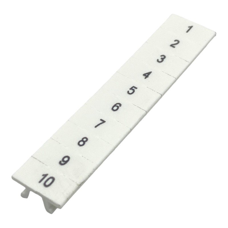 1050020:0001 Pheonix Contact Zack Marker Strip Numbers 1-10 For Terminal Block Width: 5.2mm