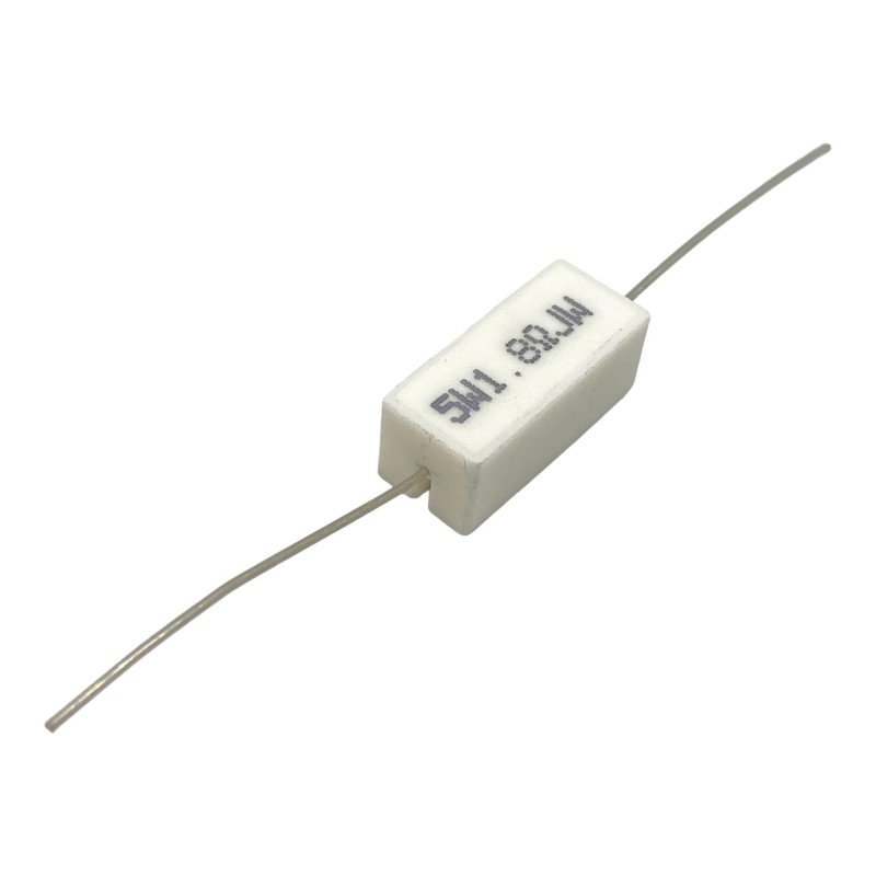 1.8ohm 1R8 5W Axial Wirewound Ceramic Cement Resistor