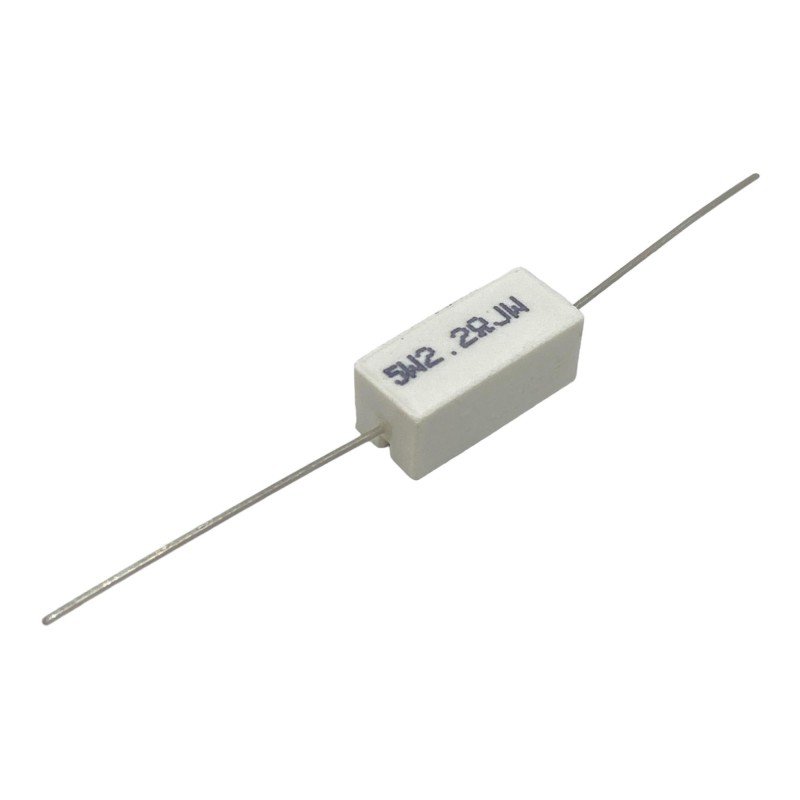 2.2ohm 2R2 5W Axial Wirewound Ceramic Cement Resistor