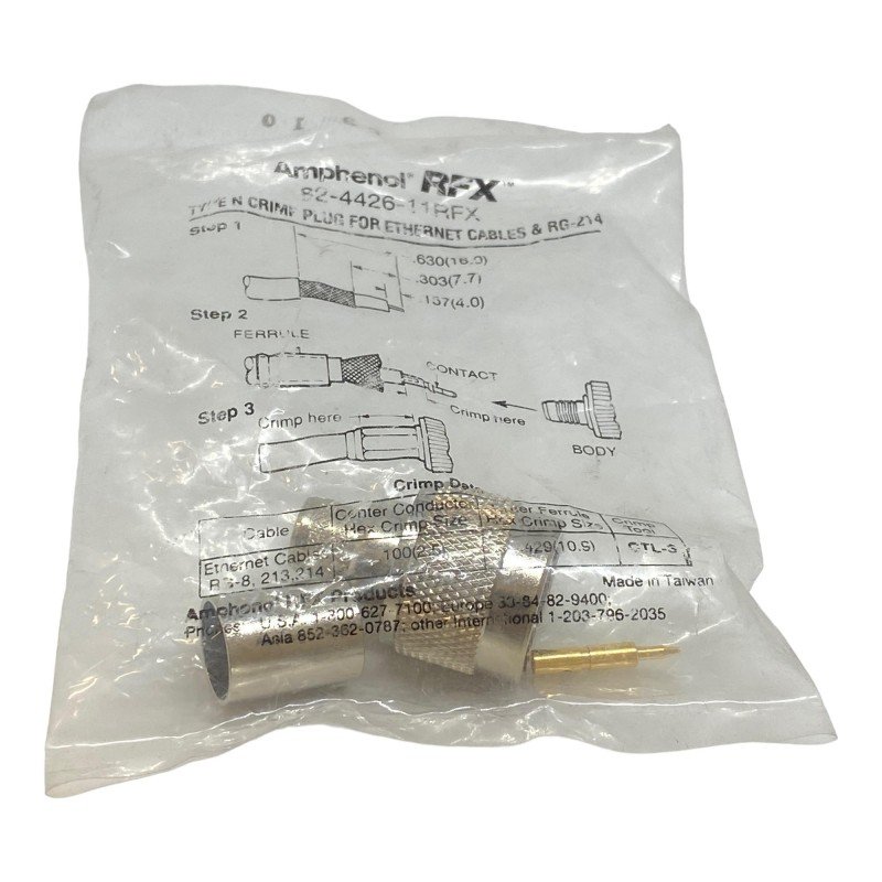 082-4426-11RFX Amphenol N Type (M) Coaxial Connector For RG8 RG213 Cable 11GHz