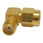 2088-5013-00 Omni Spectra SMA (F) To SMA (M) Right Angle Gold Plated Coaxial Converter Adapter