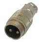 GX16 2 Pin 2 Position Male Aviation Circular Plug Cable Connector