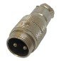 GX16 2 Pin 2 Position Male Aviation Circular Plug Cable Connector