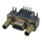 MDSM-9PE  MDSM-9PE-Z10-VR25 ITT 9 Position Female Micro D Sub Connector 90 Degree