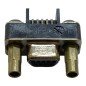 MDSM-9PE  MDSM-9PE-Z10-VR25 ITT 9 Position Female Micro D Sub Connector 90 Degree