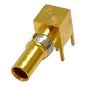 SFC469803 OF151133 Gold Plated Right Angle PCB Mount Coaxial Connector