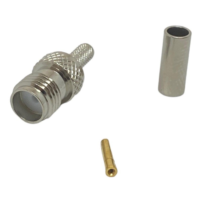 SMA (F) Plug Crimp Coaxial Connector For RG174 Cable