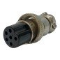 LZ309-6P 6-Pin 6 Position Female Microphone Mic Plug Socket Aviation Plug