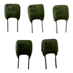 Erie Capacitor Polyester Capacitor 0.1UF 100NF 160V 12x6x10mm [QTY:5]