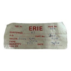 Erie Capacitor Polyester Capacitor 0.1UF 100NF 160V 12x6x10mm [QTY:5]