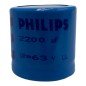 2200uF 63V 105C Electrolytic Capacitor Philips 30x30mm