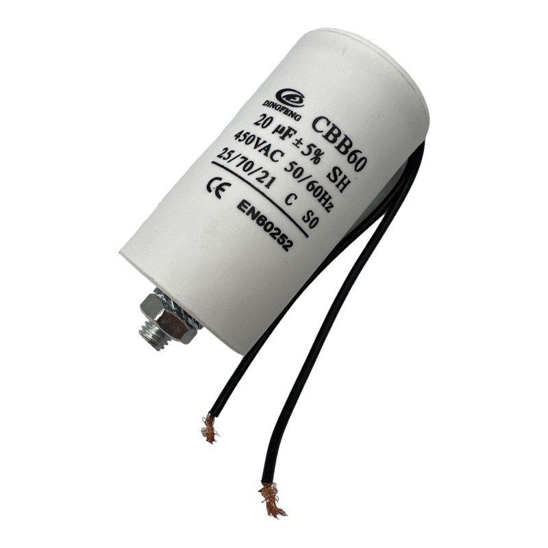 Capacitor Motor Run Cable 20uf 450Vac 5% CBB60