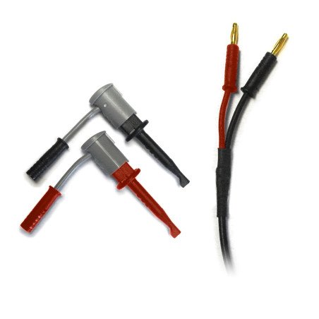 LLSM Peak Electronics Replacement LCR Lead Set with 2mm connectors and gold hook probes