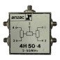 4H50-4 Anzac Power Divider 4-Way 2-50 MHz