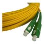 FIber Optic Duplex Patch Cord LC-SC APC 9/125 Length:20Meter