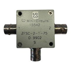 ZFSC-2-1-75 Mini Circuits 2 Ways Power Splitter 5-500MHz 75Ohms BNC