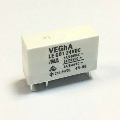 5A 30VDC / 8A 250VAC COIL 24VDC Vegha Relay LE-G01-24VDC