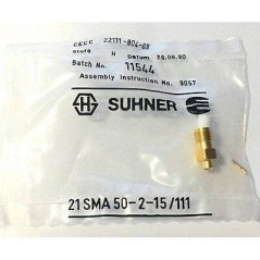 21SMA50-2-15/111 Huber Suhner SMA (f) Coaxial Connector For RG405 Cable 18GHZ 50R