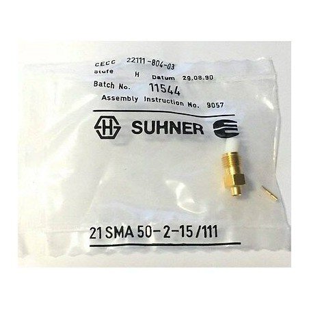 21SMA50-2-15/111 Huber Suhner SMA (f) Coaxial Connector For RG405 Cable 18GHZ 50R