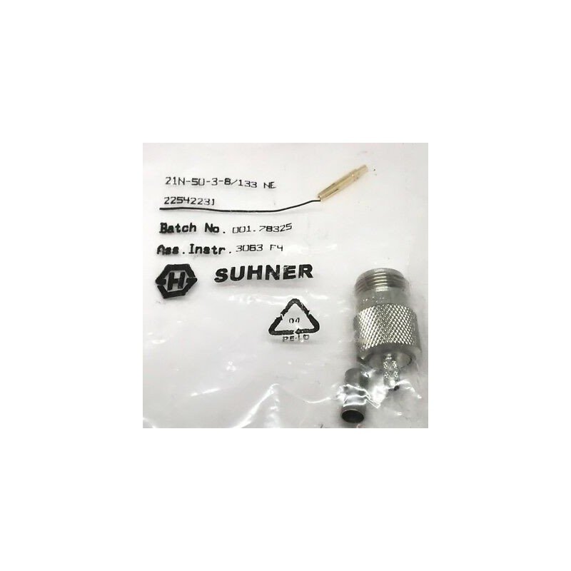 N Type (F) RF Coaxial Connector Crimp RG-58 21N-50-3-8/133NE  Huber Suhner