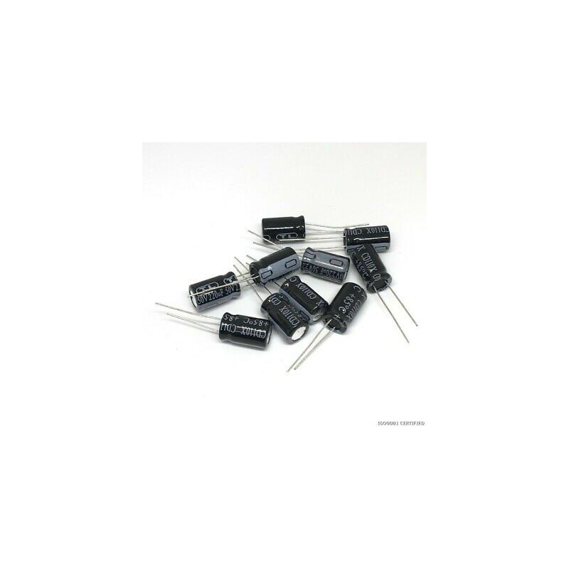 220UF 50V ELECTROLYTIC CAPACITORS X10PCS