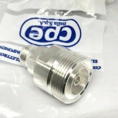 7/16 F - N TYPE F SILVER PLATED COAXIAL ADAPTER CPE ITALY
