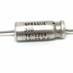 10UF 25V 30D TE-1204 ALUMINIUM ELECTROLYTIC CAPACITOR SPRAGUE