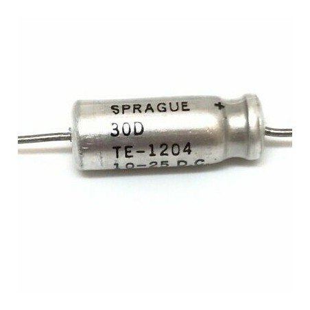 10UF 25V 30D TE-1204 ALUMINIUM ELECTROLYTIC CAPACITOR SPRAGUE