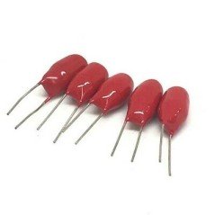 47uF 25V RADIAL DIP TANTALUM CAPACITOR KEMET  QTY:5