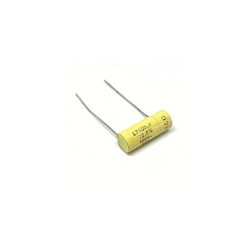 27400PF 27.4NF 100V 2.5% RADIAL METALLIZED POLYESTER FILM CAPACITOR ARCOTRONICS