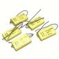 0.33UF 400V 20% AXIAL METALLIZED POLYESTER FILM CAPACITOR CTM12 ATES QTY:5