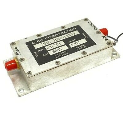 10-250MHZ G 33DB 20V SMA POWER AMPLIFIER MICROWAVE QB-701 QBIT